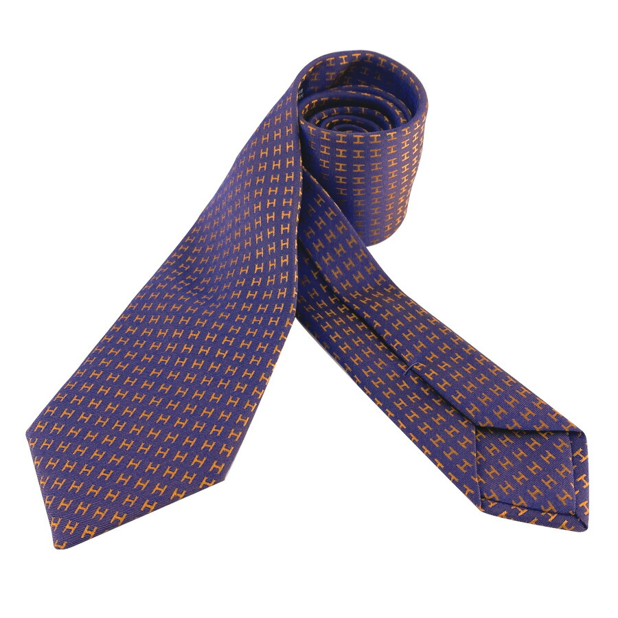 楽天市場】【新品】エルメス HERMES ネクタイ 《 ファソネH 》 7cm H