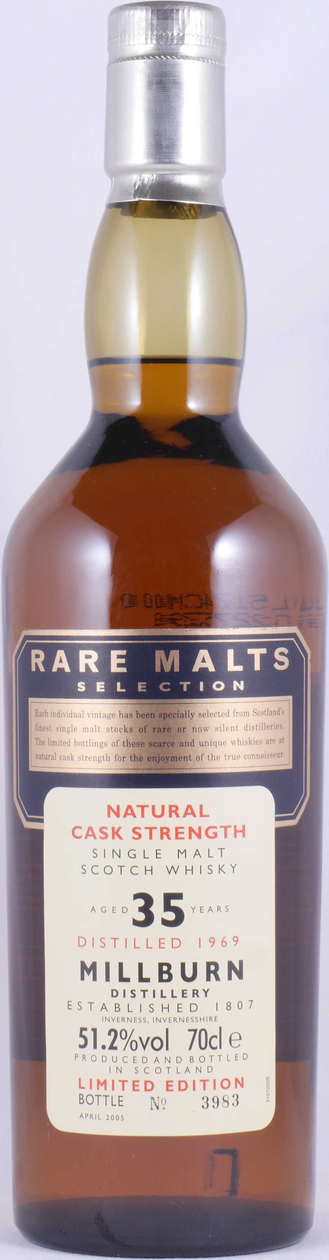 Millburn 1969 35 Year Rare Malts Selection Limited Edition Whisky