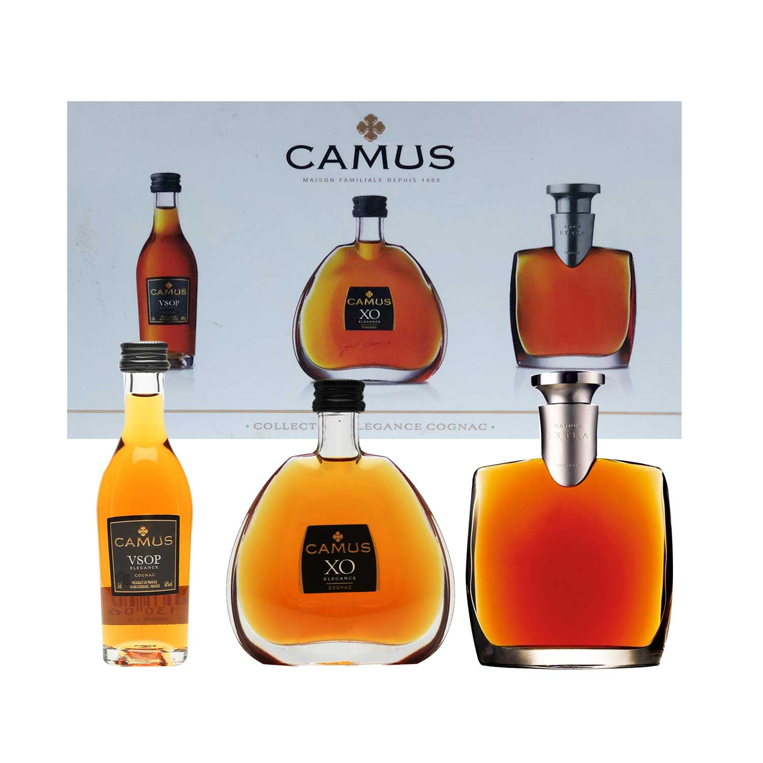 CAMUS COLLECTION ELEGANCE COGNAC EXTRA, XO & VSOP, 3X5CL – Dream