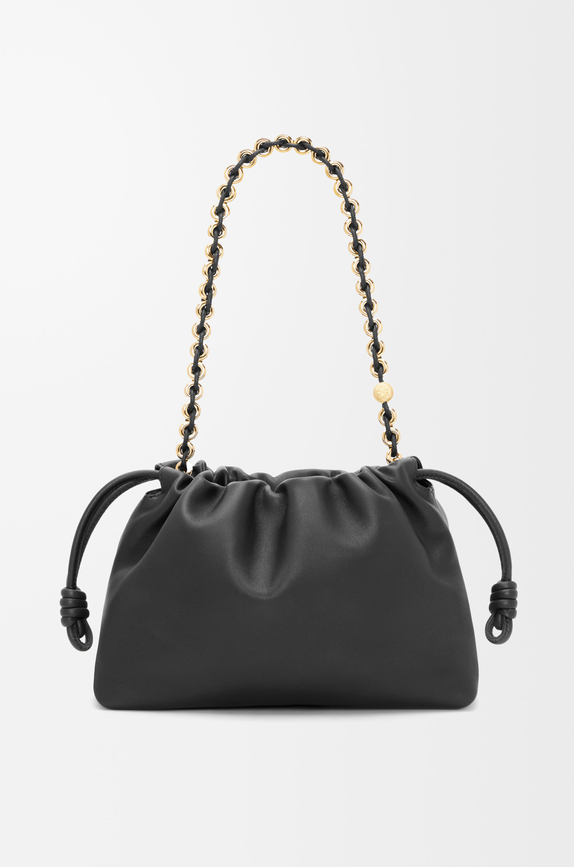 Medium Flamenco purse in mellow nappa lambskin Black - LOEWE USA