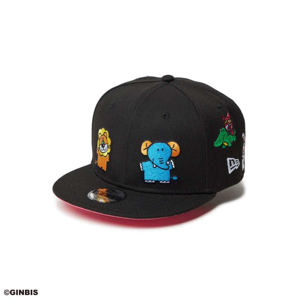 キッズ Youth 9FIFTY たべっ子どうぶつ オールオーバー ブラック
