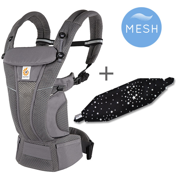 ErgoBabyCarrier オムニ ブリーズ グラファイトグレー 専用カバー付き3