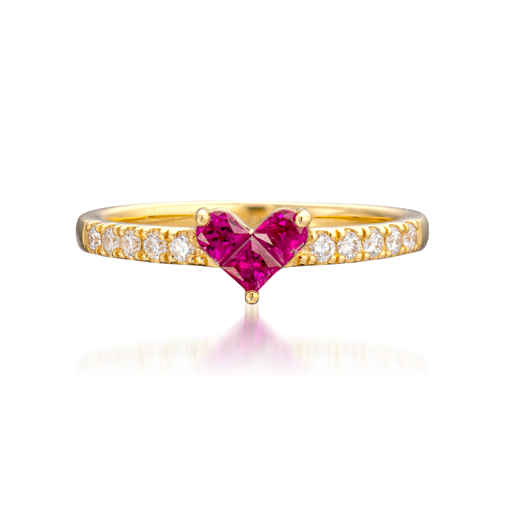MYSTERIOUS HEART RUBY RING(1ZR1230)K18 リング｜スタージュエリー