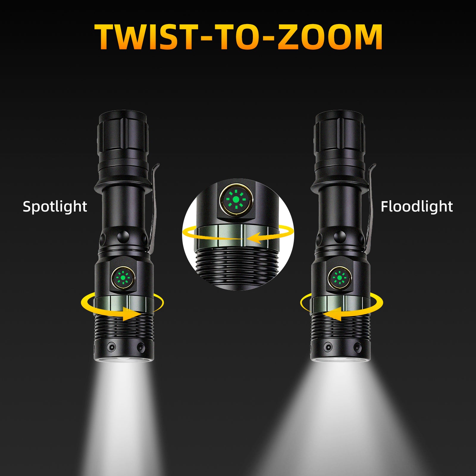 UltraFire UF-303X Rechargeable Traffic Wand 500 LUMENS | ZOOMABLE