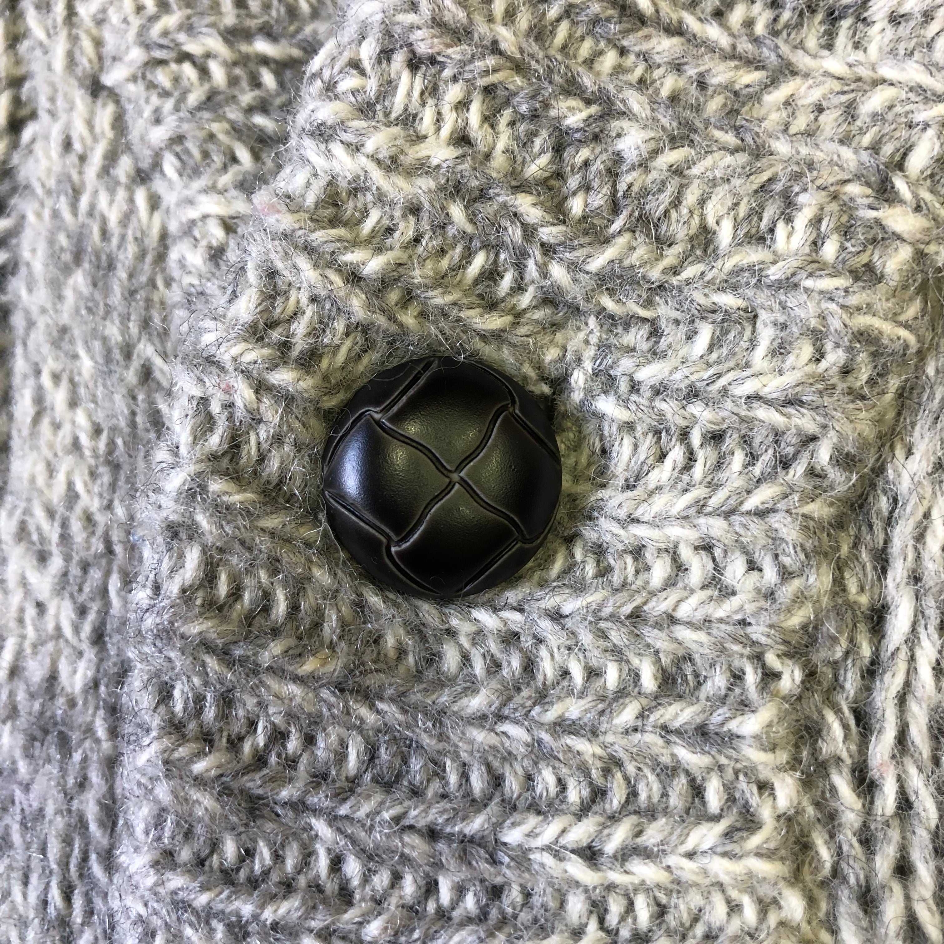80s vintage Eddie Bauer 黒タグ ショールカラーカーディガン ヘチマ襟
