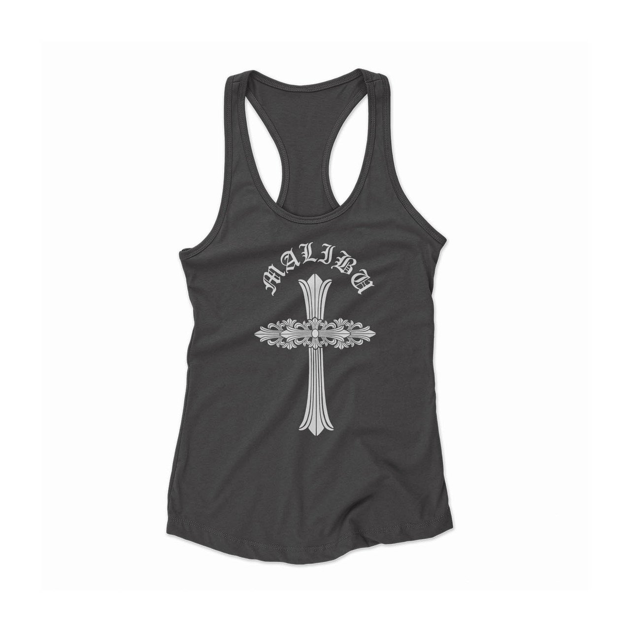 Chrome Hearts Malibu Floral Cross Women Racerback Tank Top