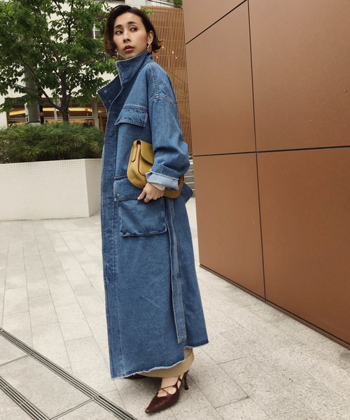 Ameri（アメリ）の「DENIM WORK LONG COAT（デニムジャケット）」 - WEAR