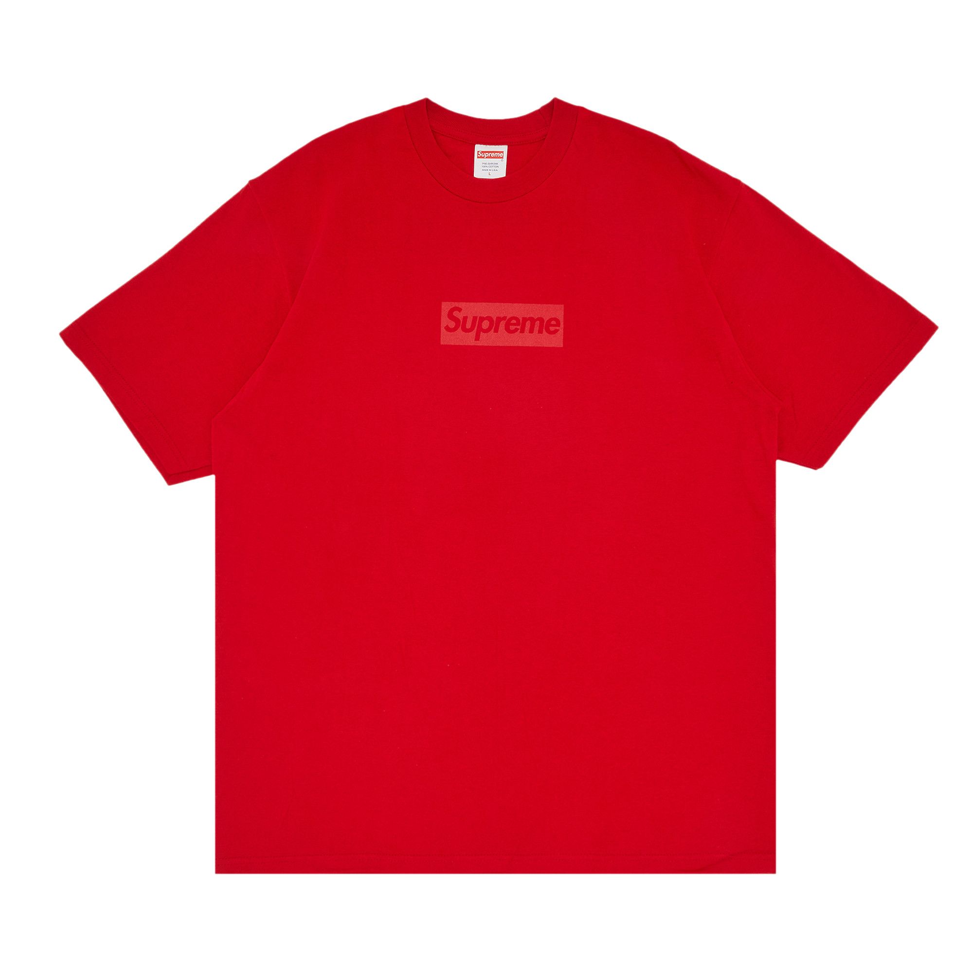 Buy Supreme Tonal Box Logo Tee 'Red' - SS23T23 RED | GOAT