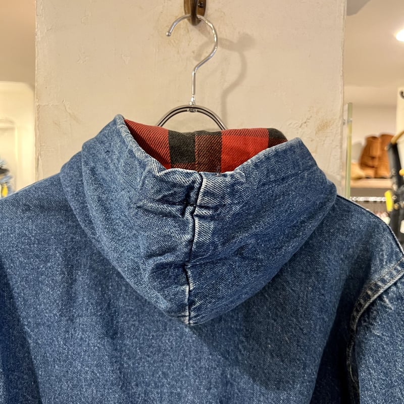80s Carhartt アクティブジャケット カーハート デニム地 ワーク