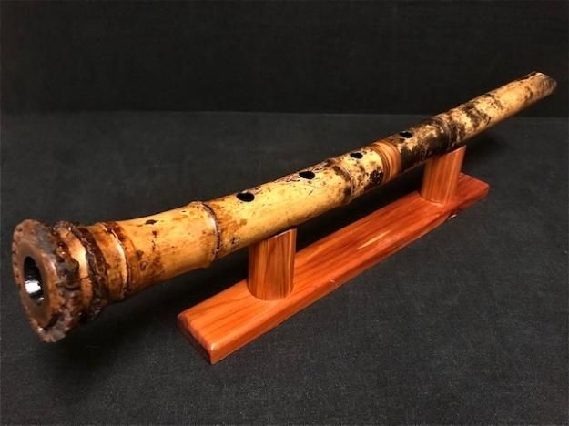 尺八⑤ 1尺8寸管 萌山銘尺八 琴古流 Hozan Shakuhachi Kinko style