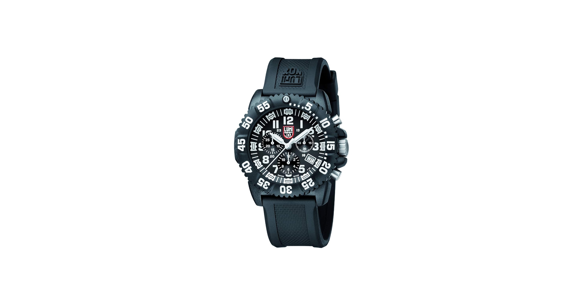 Amazon | Luminox 腕時計 メンズ - ネイビーシール カラーマーク