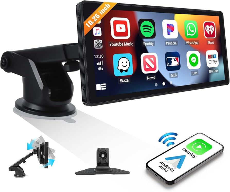 Amazon.com: Portable Car Stereo Wireless Apple Carplay Android