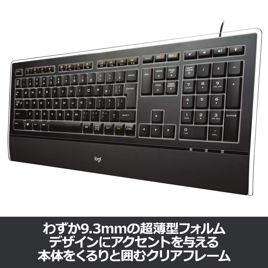 Amazon.co.jp: ロジクール イルミネート キーボード K740 ワイヤレス