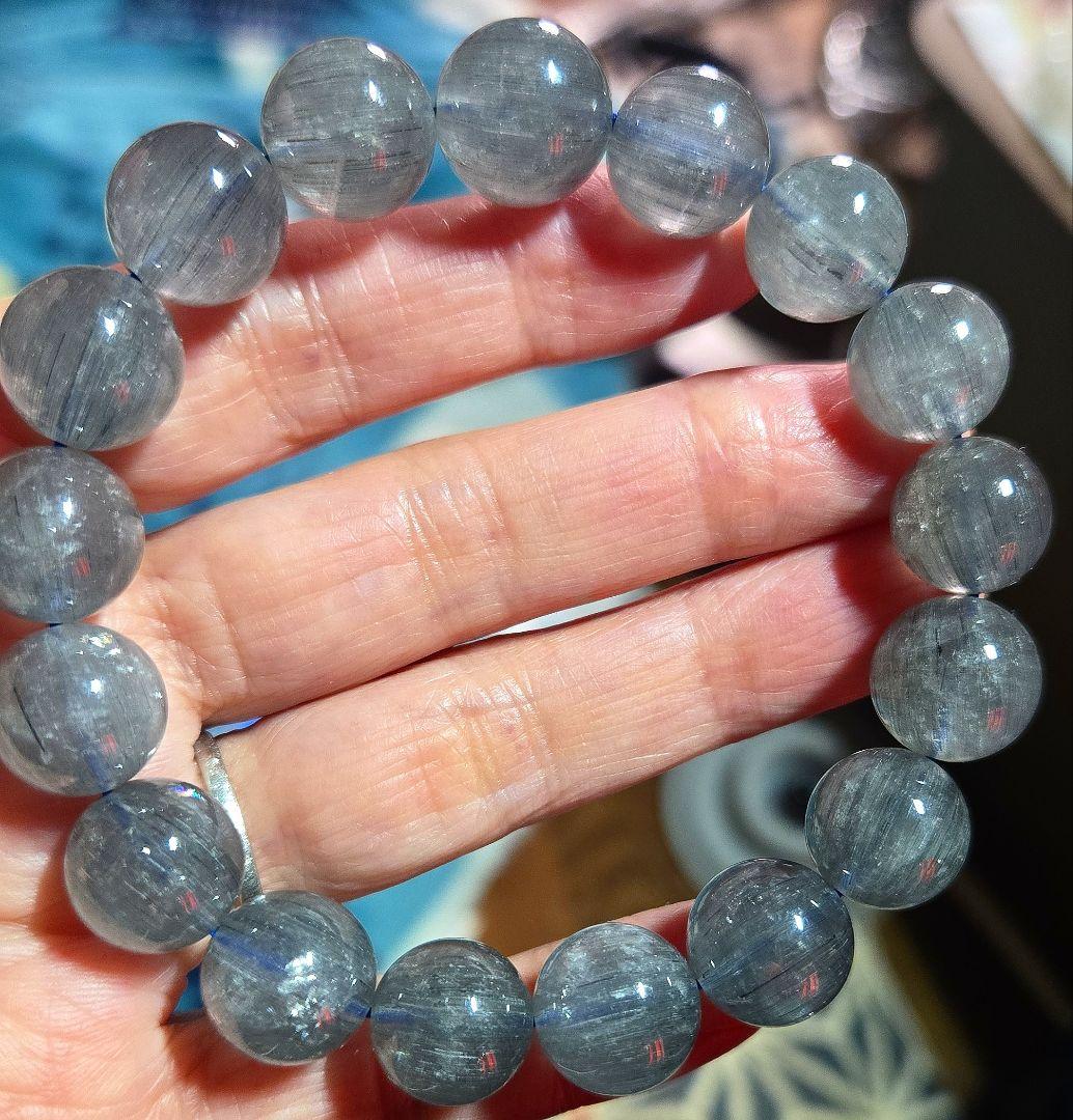 ✨天使と光のVIBRATION 高品質 虹入り ブルールチルクォーツブレスレット 楽天市場】○5A【ブルールチル（インディゴライト サゲニティック