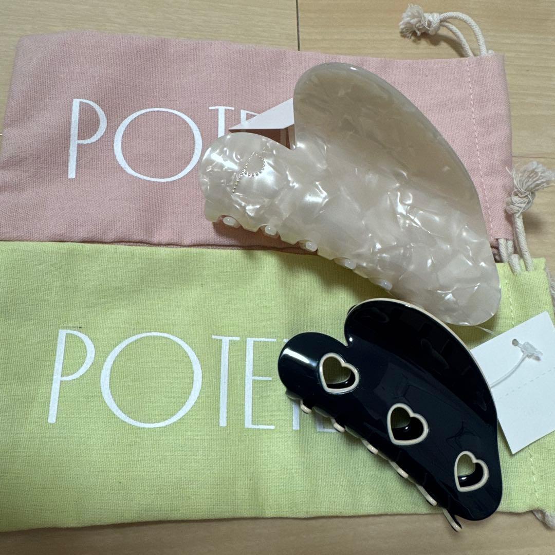 potete ヘアクリップ potete popup💜💜💜 可愛いクリップの付け方を店員さんに教えて