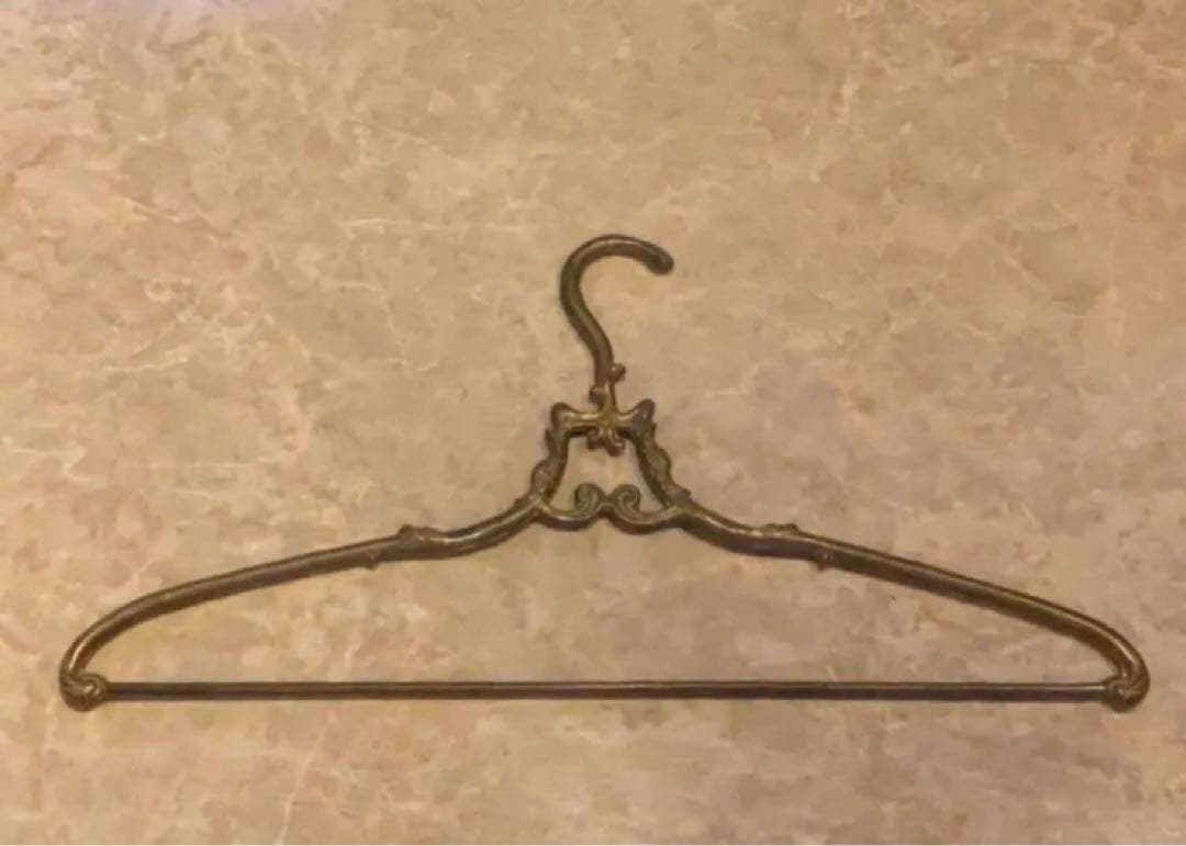 イタリア製　真鍮ハンガー　アンティーク Italian brass hanger イタリア製 真鍮ハンガー アンティーク Italian brass hanger