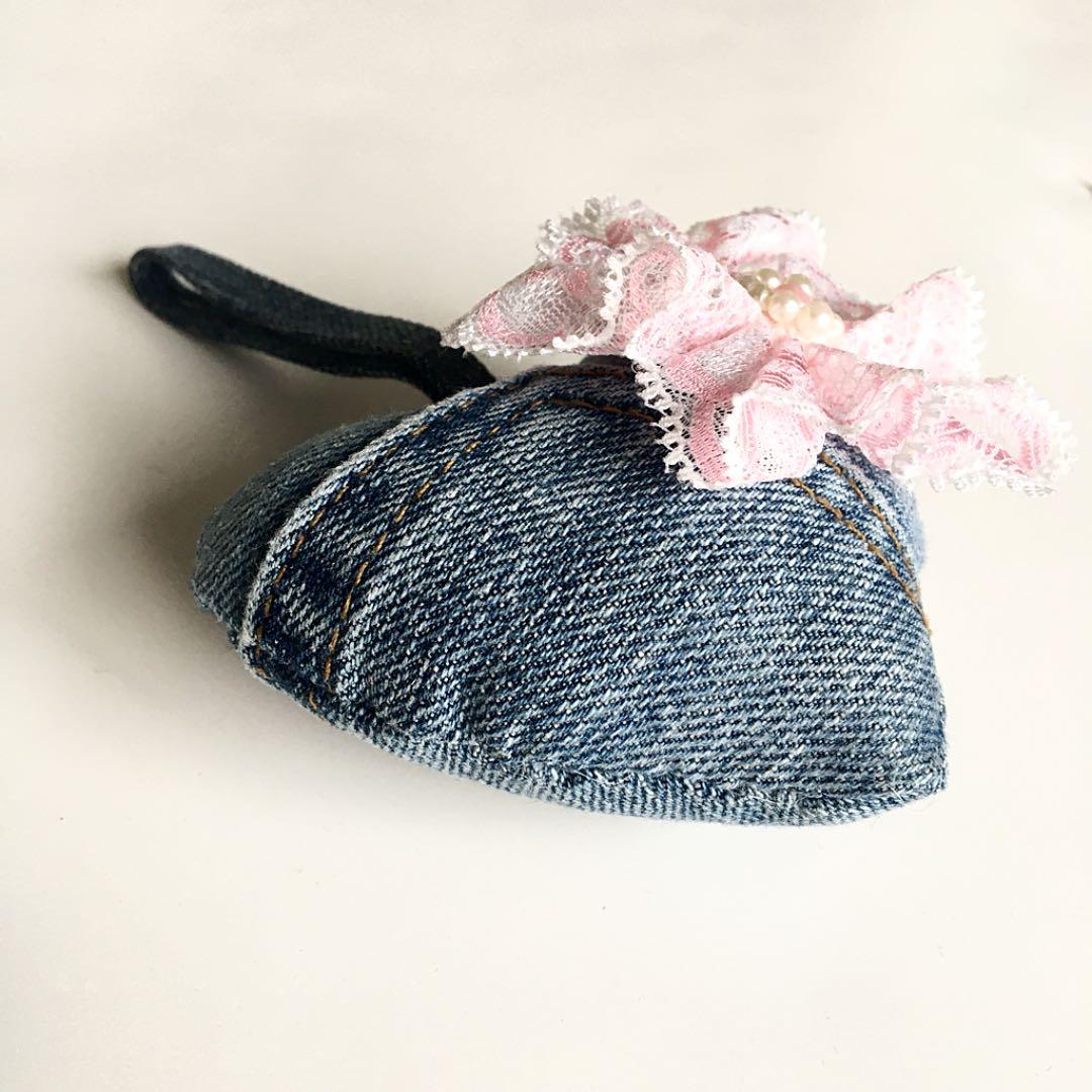 ☆新品☆デニムキーホルダー ハンドメイド バッグチャーム デニム