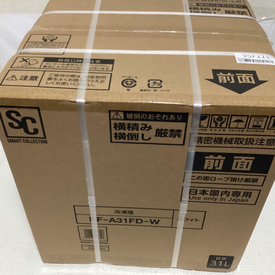 アイリスプラザ 冷凍庫 31L ホワイト PF-A31FD-W 直冷式 1ドア 冷凍庫 31L 1ドア PF-A31FD-W