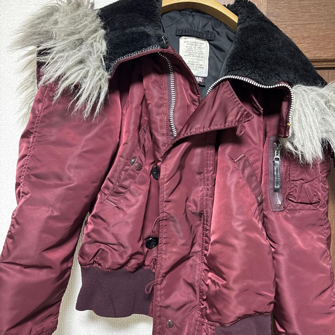 ALPHA アルファ N-2B フライトジャケット アメリカ製 ボルドー Alpha Industries（アルファ・インダストリーズ） ALPHA アルファ