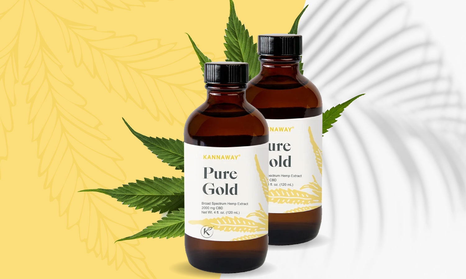 リラクゼーショングッズ Kannaway Pure Gold 2000mg CBD 120ml